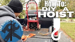 How to DIY a Hoist for Lifting Heavy Machinery [upl. by Ehtyaf]