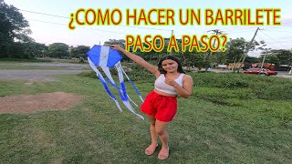 Como Hacer un Barrilete cometa o papalote ¿Cómo hacer un BARRILETE muy simple y económico [upl. by Ehrsam240]