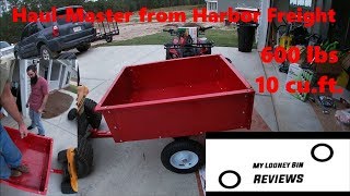 Haul Master Trailer Cart from Harbor Freight [upl. by Ojeibbob]