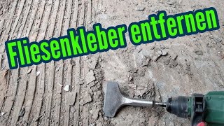 Fliesenkleber entfernen Fliesenkleber vom Boden entfernen [upl. by Naira263]