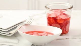 Quick Pickled Radishes Martha Stewart [upl. by Aivatan]