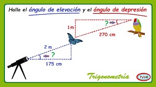 Cómo calcular un ángulo de Elevación y Depresión [upl. by Harris]