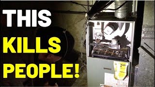 This Furnace Malfunction KILLS PEOPLE Homeowners Should watch ROLLOUT GAS BURN FURNACE [upl. by Ytsirhc532]