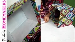 How To Cover A Box With Fabric [upl. by Acinna]