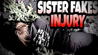 SISTER FAKES INJURY IN AN ATTEMPT TO GET WAITED ON [upl. by Nellahs]