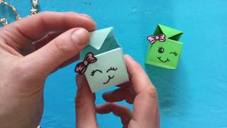 ★ ORIGAMI EASY SCHATTIG DOOSJE VOUWEN MET PAPIER ★ VOUWEN MET 1 VOUWBLAADJE ★ CUTE KNUTSEL FILMPJE [upl. by Eilatan]