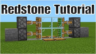 2X2 Piston Redstone Door Tutorial  Minecraft Bedrock Edition [upl. by Merideth]