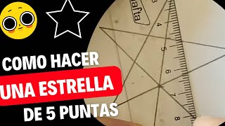 COMO HACER una ESTRELLA de 5 puntas ⭐️ HOW to MAKE a 5 POINT STAR ⭐️ [upl. by Egerton43]