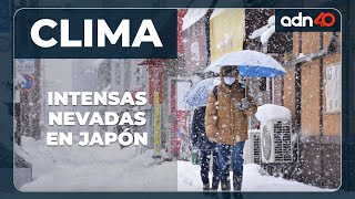 Continúan las intensas nevadas en Japón [upl. by Stoller]