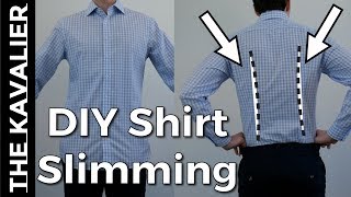 How To Slim Your Shirts With Simple Darts  DIY Tailor Series [upl. by Yllas]