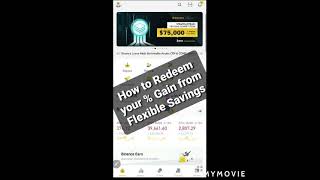 How to Redeem Interest  from Binance Flexible Savings [upl. by Ainahpets146]