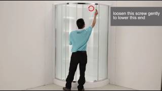 How to adjust the round shower door [upl. by Sergio102]