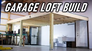 Building a Large Mezzanine Loft By Myself  FULL BUILD [upl. by Onin]