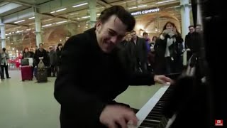 Henri Herbert Rocks The St Pancras Public Piano [upl. by Hadwin249]