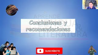 Conclusiones y recomendaciones para tu proyecto  fácil [upl. by Aneeras589]