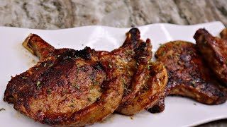 Honey Garlic Glazed Pork Chops Recipe [upl. by Joanna]