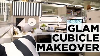 Hollywood Glam Cubicle Makeover  HGTV [upl. by Sihunn]