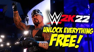 HOW TO UNLOCK EVERYTHING IN WWE 2K22 FOR FREE [upl. by Dominique]