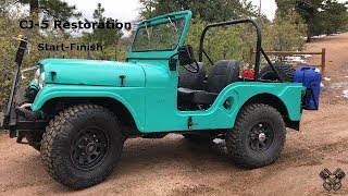 1965 Jeep CJ5 Restoration Full Video [upl. by Einnahpets]