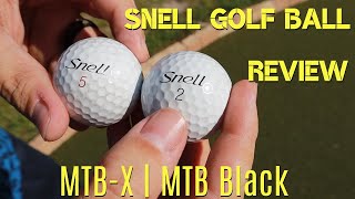 Snell MTBX  MTB Black Golf Ball Review [upl. by Eiramrefinnej]