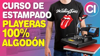 CURSO DE ESTAMPADO  Playeras de Algodón con Vinilo Textil [upl. by Cordi]