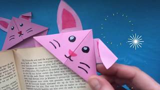 ★ DIY BOEKENLEGGER VOUWEN MET PAPIER ★ KNUTSELEN MET PAPIER ★ ORIGAMI EASY ★ KNUTSELEN PASEN [upl. by Octavie]