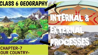 INTERNAL AND EXTERNAL PROCESSESCLASS 6ENRICH GEOGRAPHY [upl. by Aredna285]