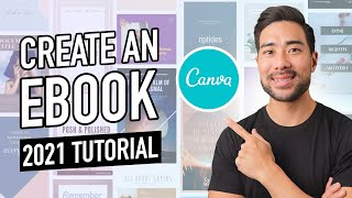 HOW TO CREATE AN EBOOK IN CANVA [upl. by Enialem]