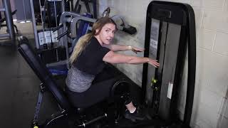 Hip Abductor Machine  Leaning Forward How To [upl. by Acinna]