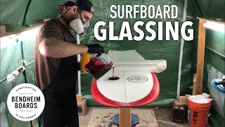 Surfboard Glassing Polyester Resin Fish [upl. by Munniks]