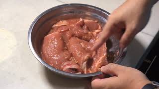 How to tenderise pork chop Baking soda [upl. by Gaven312]