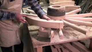 Making a Wooden Carriage Wheel pt 2 [upl. by Adelaida21]