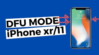 How to enter DFU mode iPhone XRXS11  iOS 13 [upl. by Kyne421]