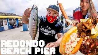 REDONDO BEACH PIER  BONITO FISHING  LOBSTER FEST [upl. by Trever]