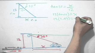 Resolución de problemas prácticos ángulos de elevación y depresión [upl. by Auberbach]