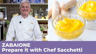 How to prepare a the most delicious ZABAIONE  Traditional Italian Recipe [upl. by Morrie]