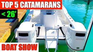 TOP 5 CATAMARANS UNDER 26FT  2020 Miami International Boat Show [upl. by Fortune]