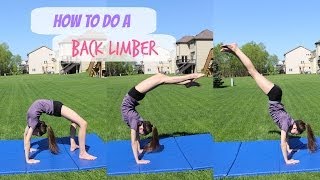 How to do a Back Limber [upl. by Yvel32]