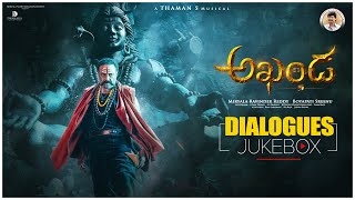 Akhanda Dialogues Audio Jukebox  Nandamuri Balakrishna  Boyapati Sreenu  Thaman S [upl. by Crowns]