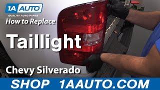 How to Replace Taillight 0713 Chevy Silverado [upl. by Kurys]