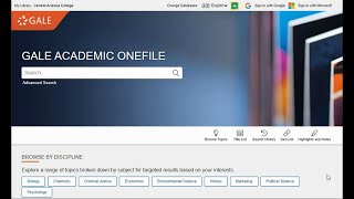 Academic OneFile [upl. by Jayson]