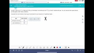 ALEKS Calculating mole fraction in a gas mixture [upl. by Chor]