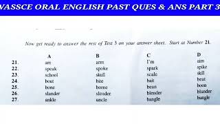 WASSCE ORAL ENGLISH PAST QUESTIONS AND ANSWERS Part 3 [upl. by Daile]