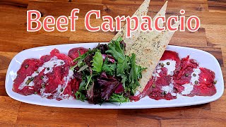 How to make BRIO ITALIAN GRILLES  Beef Carpaccio [upl. by Bailar829]