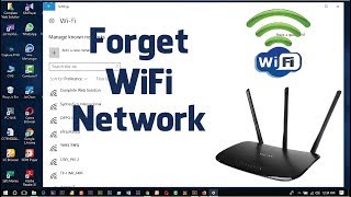 How to WiFi Password History Delete  Forget For Laptop Windows 10  Easy Way  Change WiFi Password [upl. by Drooff]