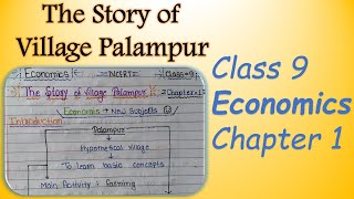 CBSE Class 9 Economics chapter 1 The Story Of Village Palampur Handwritten notes toptargeteducation [upl. by Rumpf]