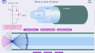 Propagation de la lumière dans une fibre optique [upl. by Laura]