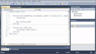 Visual Basic Tutorial  59  Introduction To Arrays [upl. by Leiva]