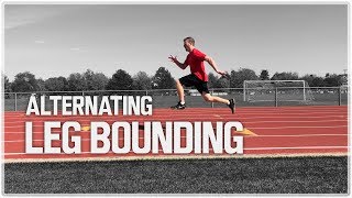 How To Alternating Leg Bounds  Sprint Bounding [upl. by Frankel]