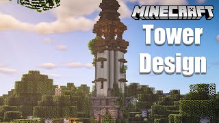 How to Build a Simple Tower in Minecraft Tutorial [upl. by Eelessej202]